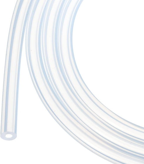 1m(3.3ft) Clear Silicone Tubing, 2.5mm(0.1") ID x 5.6mm(0.22") OD for Pump Siphoning, Draining, Irrigation, Brewing