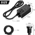 Garbage Disposal Air Switch Kit for SinkTop Waste Disposal, Stainless Steel Brushed Nickel Short Air Button
