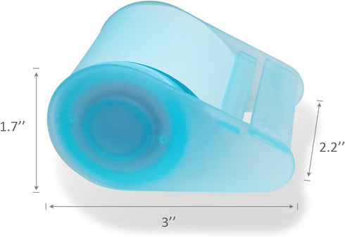 VANZAVANZU Self-Stick Full Adhesive Roll Sticky Notes with Tape Dispenser, 2 Tape Holders + 4 Replaceable Rolls, 4