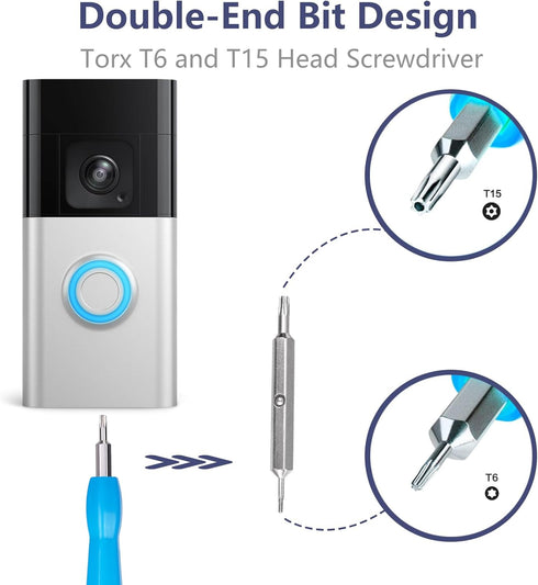 Video Doorbell Camera Angle Mount Compatible with Battery Doorbell Plus, Adjustable Doorbell Wedge Bracket