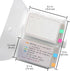 BetterJonny 3x5 Index Card Organizer: Clear Plastic Holder for Recipe Cards and Flash Cards