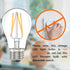 LED Edison Light Bulbs, 4W G45 Non-Dimmable, 2700K Warm White, 40W Equivalent for Tiffany Lamp, Pendant Light, 6 Packs
