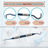 HIGH TECH INSTRUMENTS U15/30) Dental Curette Hollow Handle, Blue Titanium Coated Professional Teeth Cleaning Calculus