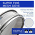 Economy Test Sieve #24 Mesh, 24 Mesh Lab Sieves, 8'' Diameter, f20×4.5cm 304 Stainless Steel Wire Cloth