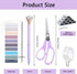 suniya Pen,Bookmark,Ect.22pcs Office Supplies,Purple Desk Accessories,Desk Organizer,Stapler,Tape Dispenser,Folding