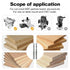 FivePears Up&Down Cut Spiral Router Bits Set for CNC, 1/4 inch Cutting Diameter and Length