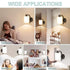 1 E26 Bulbs CANMEIJIA Wall Sconce Light, Modern Wall Light Fixture, Bathroom Vanity Lights with Matte Black Wall Lamp