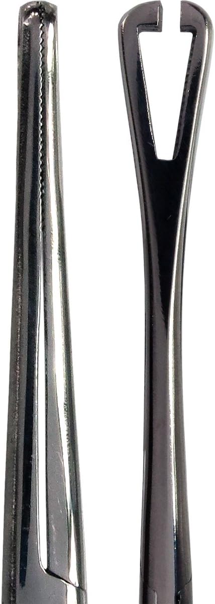 HTS 164P0 6.25" Rounded Slotted Locking Pennington Forceps