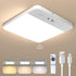 NARUNDREN Rechargeable Motion Sensor LED Ceiling Light with Remote, Wireless Battery Operated