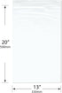 Plymor 13" x 20" Zipper Reclosable Plastic Bags (Pack of 100), 2 Mil