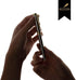 BEILUNER Silver Chrome Ballpoint Pen with Golden Trim, Best Gift Set for Men & Women, 0.5mm Extra Black Refill