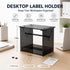 FVUILH 2-in-1 Acrylic Label Holder for Thermal Printer, Desktop Stand for Fan-Fold & Roll Shipping Labels. Stable