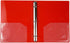 JAM PAPER Plastic 1 inch Mini Binder - Red 3 Ring Binder - Sold Individually by JAM Paper