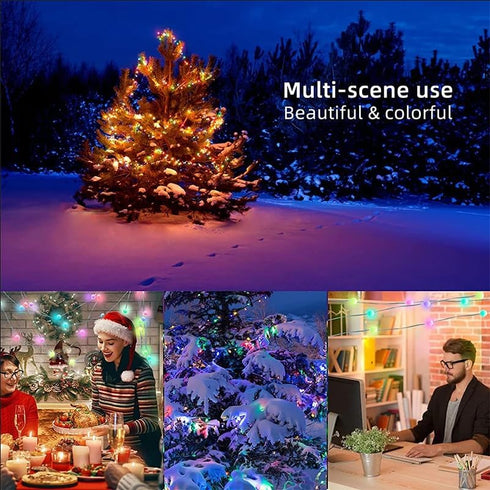 FONTU 32.8FT, 16 8 Smart LED Hexagon String Lights APP & Remote Control RGB Color Changing Lights with Million Colors