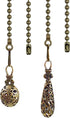 Ceiling Fan Pull Chain Extenders with Charm Pendant - 2Pcs 12 inch