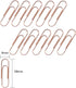 Rose Gold Cute Paper Clips, 300 Pcs Smooth Stainless Steel Paperclips for Office, School, Home Supplies