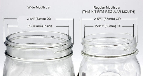 Creative Hobbies DIY Mason Jar Lamp Making Kit - Gold Color Lid & Socket Great for Lamp Conversion, Fits Wide Mouth