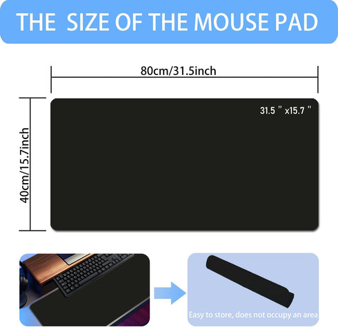 Baestappy 7.9"x9.4" Erasable writable(Frontside) Table mat,Dual Sided Desk Mat, Large Mouse Pad, Notepad, Writing White