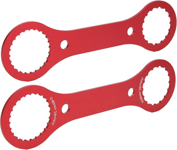 Bottom Bracket Wrench, BB Wrench Tool for 44mm 46mm 16 24 Notch BB Installation Remover (Red)