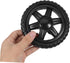 2pcs Garneck Heavy Duty Replacement Wheels for Shopping Cart Stair Climbing Cart Rolling Accessories Black Rubber Foam