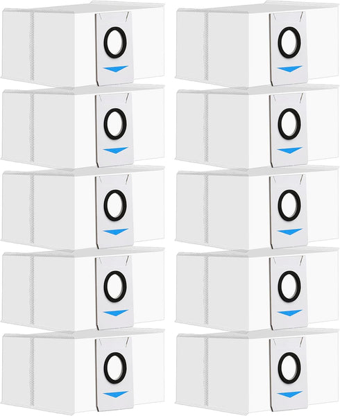 (10 Pieces) Replacement Vacuum Bags for ECOVACS DEEBOT T20 OMNI, Robotic Vacuum Filter Bags