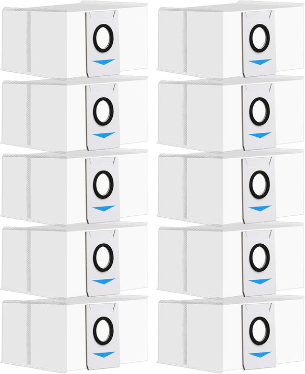 (10 Pieces) Replacement Vacuum Bags for ECOVACS DEEBOT T20 OMNI, Robotic Vacuum Filter Bags