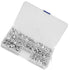 350pcs Flat Head Solid Rivets M4 Kit, Aluminum Rivets Set Length 4/6/8/10/12/16/20 mm for Household Automobile