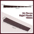 Jetec 36 Pieces 4 Inch Plastic Composite Shims, Leveling Wedges for Home Furniture Improvement, Indoor Outdoor Use