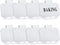 Zonon 8 Pack Basket Labels Clips with 40 Pcs Pantry Labels Set, Removable Bin 3.5 x 2.4 Inch for Kitchen, Black & White