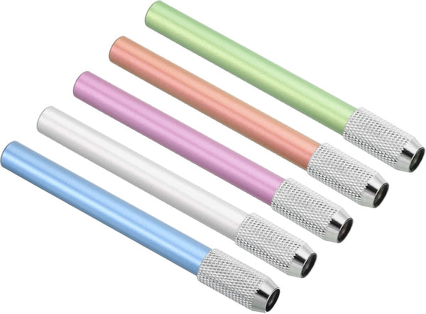 PATIKIL Pencil Extenders, 5 Pack Adjustable Metal Handle Pencil Holder for Artists Drawing Shading, Multi-Color