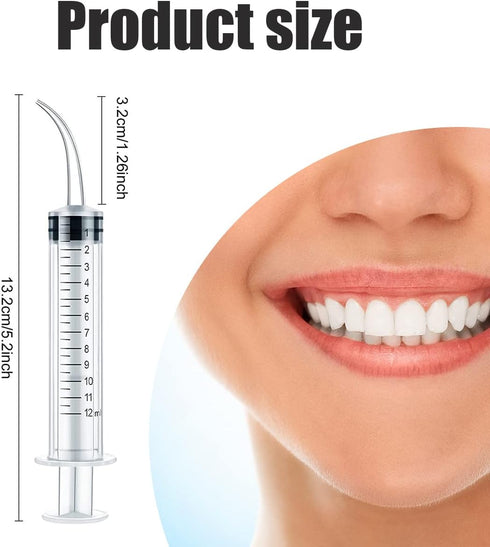 Plastic Syringe for Scientific Labs 10 Pack Measuring Syringe Tools Dispensing Multiple Uses (12 ml, 1)