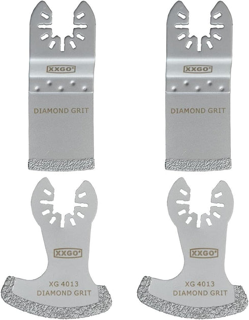 4 Pcs Diamond Oscillating Multi Tool Blades for Removing Grit Grout