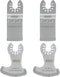 4 Pcs Diamond Oscillating Multi Tool Blades for Removing Grit Grout