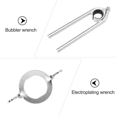 Operitacx 2pcs Wrench Sink Wrench, Knurling Tool for Faucet Maintenance, Multi-Function Joint Pliers for Home Use