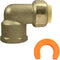 2 Pcs XFITTING Push Fit 1/2 Inch x 1/2 Inch Female NPT Elbow, 1/2" Inch with 1 Clip