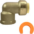 2 Pcs XFITTING Push Fit 1/2 Inch x 1/2 Inch Female NPT Elbow, 1/2" Inch with 1 Clip