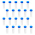 Othmro 50ml Conical Centrifuge Test Tubes, 50pcs with Random Color Screw Caps for Lab Use