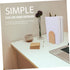 DOITOOL Thickened Wooden Bookend for Desk Organization Simple Style Beech Book Stand for Students Files and Magazines