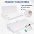 Desktop Glass Whiteboard with Storage, Desk White Board with Computer Keyboard Stand, Drawers for Home, Office