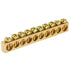 10pcs 10-Hole Brass Electrical Distribution Wire Screw Terminal Block Bar, Ground Neutral Bar Terminal