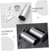 2pcs 6cm DOITOOL Adjustable Metal Cabinet Legs Replacement Furniture Feet for Tv Stand and Bathroom Cabinet, Silver