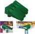 The Wedge Downspout Gutter Guard - Eliminates Clogs from Leaves and Debris, 4-Pack (Green)