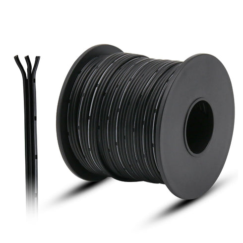 30AWG Electrical Wire Cable, 49.2FT 3 Conductors Black Cable Stranded Tinned Copper Wire