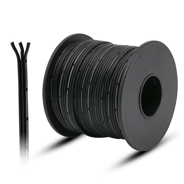 30AWG Electrical Wire Cable, 49.2FT 3 Conductors Black Cable Stranded Tinned Copper Wire