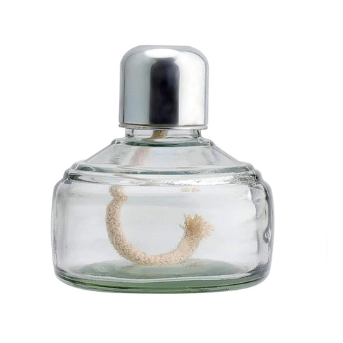 Alcohol Burner Lamp, Glass Bunsen Burners Lab Equipment Heating with Metal Cap for Jewelry Soldering