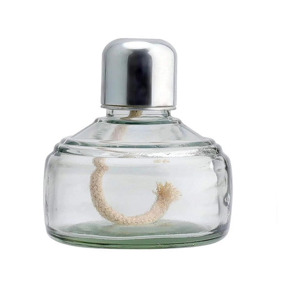 Alcohol Burner Lamp, Glass Bunsen Burners Lab Equipment Heating with Metal Cap for Jewelry Soldering