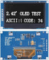 Display,2.42 Inch Module,128X64 SSD1309 I2C MP3,Feature OLED OLED Display Pixels,Emit Light by Itself,for SPI Parallel