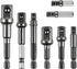 8 Pcs Drill Bit Adapter Set, Impact Grade Socket Adapter for Screwdriver, Cordless Drill