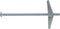 The Hillman Group Round Head Machine Screw Toggle Bolt, 1/4" x 4'