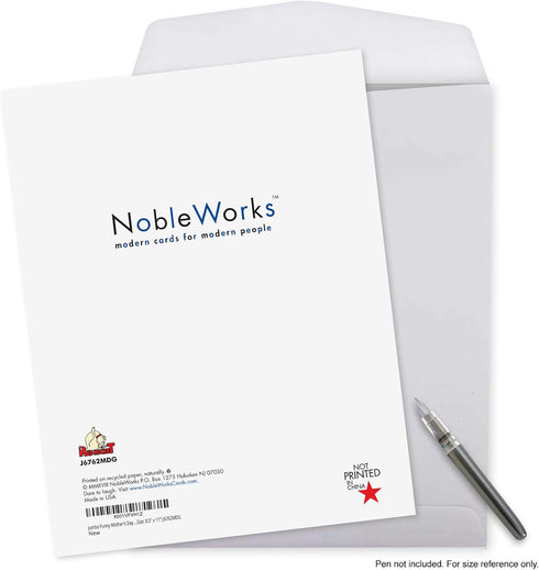 NobleWorks Jumbo Card for Mothers Day, 8.5 x 11 Inch, Funny Card of Appreciation, Great Job Mom
